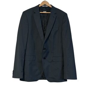 BOSS Hugo Boss Men’s Sport Coat Wool Blazer REDA Super 110 Size 42L Slim Fit